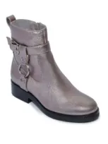 Bernardo Footwear Tyra Moto Bootie In Gunmetal