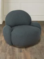 Bernhardt St. Jean Swivel Chair In Teal