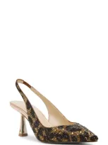 Betsey Johnson Women's Clark Slingback Evening Pumps In Leopard