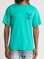 Billionaire Boys Club Whim Records Cotton Graphic T-shirt In Sea Green