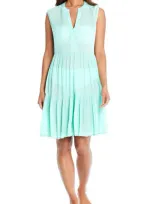 Bleu By Rod Beattie Sleeveless Cover-up A-line Dress In Glass Beach