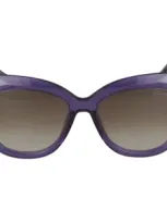 Blumarine Sunglasses In Purple Transparent Glossy