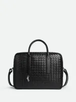 Bottega Veneta `getaway Medium Weekender` In Black  