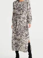 Brave + True Brave+true Turning Point Print Long Sleeve Maxi Dress In Element