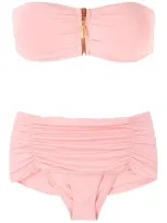 Brigitte Dani Strapless Bikini Set In Pink