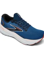 Brooks Women's Glycerin 21 Running Sneakers From Finish Line In Blue/icy Pink/rose