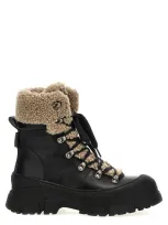 Brunello Cucinelli Sheepskin Ankle Boots In Multi