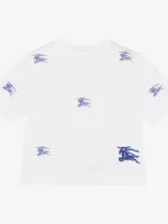 Burberry Baby Boys White Ekd Cotton T-shirt