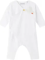 Burberry Baby White Duck Jumpsuit