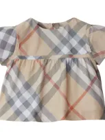 Burberry Baby Girl's, Little Girl's & Girl's Girl's Zoey Check Blouse In Pale Stone Check