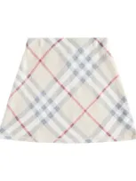 Burberry Kids' Rock  Check Aus Wolle In Beige