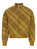 Burberry Jackets In Mustard