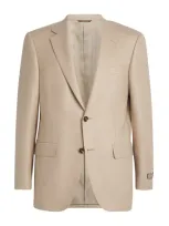 Canali Cashmere Blazer In Beige