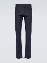 Canali Straight Jeans In 300