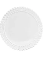 Christofle Porcelain Babylone Dessert Plate In White