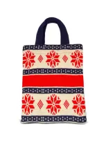 Comme Des Garçons Shirt Navy & Red 'live Free' Tote In 蓝色