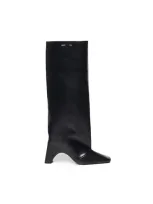 Coperni Leather Knee-high Boots In Black