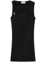 Coperni Cut-out Mini Dress In Black