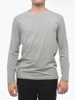 Corneliani Slim Fit Long Sleeved T-shirt In Gray