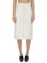 Courrèges Courreges Women Skirt With Buttons In White