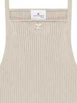 Courrèges Holistic Tank Top In White