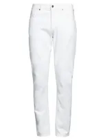 Dondup Man Jeans White Size 32 Cotton, Elastane