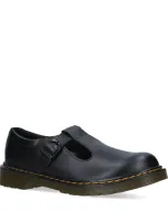 Dr. Martens' Kids' Leather Polley Mary Janes In Black