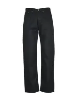 Dries Van Noten Panthero Straight Leg Jeans In Black