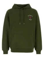 Drôle De Monsieur Le Hoodie Slogan Fleurs-xl Nd Drole De Monsieur Male In Green