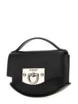 Durazzi Milano Black Leather Mini Swing Handbag