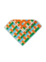 Dusen Dusen Blue Weave Washcloth In Orange