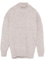 Eleventy Mélange-effect Sweater In Neutrals