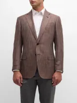 Emporio Armani Men's Copper Bamboo Sport Coat In Multi