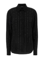 Ermanno Scervino Pinstriped Shirt In Schwarz