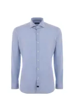 Fay Shirts Clear Blue