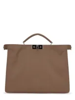 Fendi Peekaboo Iseeu Medium Tote Bag In Brown