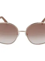 Ferragamo Salvatore  Eyewear Butterfly Frame Sunglasses In Multi