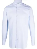 Finamore Light Blue Cotton Shirt