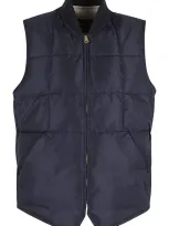 Fortela Woven Vest In Blue