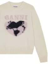 Ganni Sweaters In White