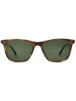 Garrett Leight Hayes Sun Spotted Brown Shell In Neutral