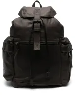 Giorgio Brato Leather Backpack In Grey