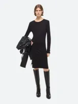 Helmut Lang Long-sleeved Dress In Black