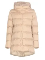 Herno Coats Beige In Neutrals