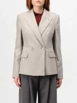 Hugo Boss Boss Jia Double Breasted Blazer In Grau