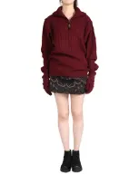 Hyein Seo Cable-knit Jumper In Red