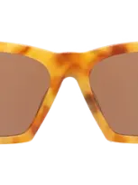 Illesteva Lisbon Sunglasses In Amber / Brown