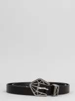 Isabel Marant Coraline Belts In Black Leather