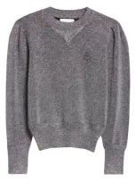 Isabel Marant Étoile Kelaya Metallic Sweater In Silver