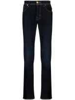 Jacob Cohen Contrast-stitching Skinny Keans In Blue